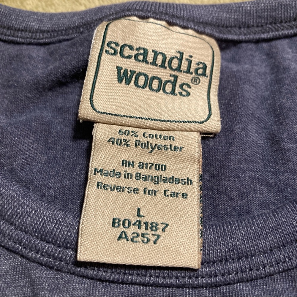 NWOT Vintage Scandia Woods Top Size L - Picture 9 of 10